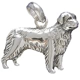 Pet Lovers Jewelry Hand Made Silver Newfoundland Dog Charm