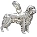 Pet Lovers Jewelry Hand Made Silver Newfoundland Dog Charm