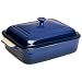 Le Creuset Stoneware Covered Rectangular Dish, Cobalt