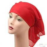 Large Satin Scarf-Red