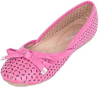 Women Steel-tipped Bow Ballerina Flats Shoes