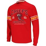 Kansas City Chiefs 11 Red Vintage Applique Long Sleeve Shirt by Reebok (S)