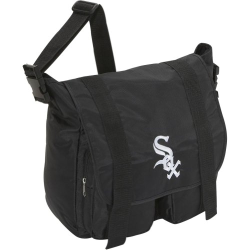 Chicago White Sox Black Sitter Diaper Bag