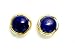 Lapis Earrings 12mm A.A.A. Afgan Beads Lapis on 14k Gold Clip on Jacket Earrings