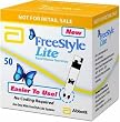 Freestyle LITE Blood Glucose Test Strips NEW Butterfly Design 1 box of 50
