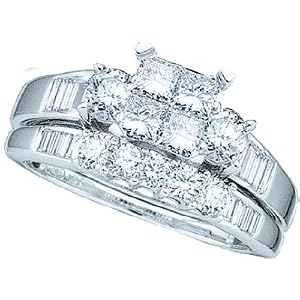 Princess Cut Diamond Wedding Engagement Ring