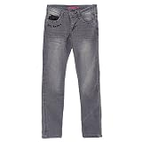 Dollhouse Girls Faded Black Denim Studded Pocket Jeans 10-16