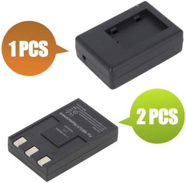 Battpit™ New 2x Digital Camera Battery + 1x Charger Replacement for Canon PowerShot S400 Digital ELPH (1000 mAh)