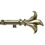 Levolor Leaf Rod Set, Burnished Brass, 3/4-Inch Diameter, 36 to 66-Inch Width