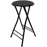 NEW 24 Inch Cushioned Folding Stool - Trademark Home Collection - 82-0827