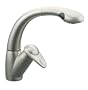 KOHLER K-6350-VS Avatar Single Control Pullout Kitchen Sink Faucet, Vibrant Stainless
