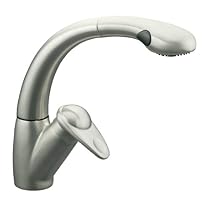 Hot Sale KOHLER K-6350-VS Avatar Single Control Pullout Kitchen Sink Faucet, Vibrant Stainless