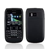 WalkNTalkOnline - Nokia E6 Black THICK Hydro TPU Silicone Protective Case + ....