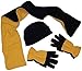 N'Ice Caps Adults Unisex 2 Ply Micro Fleece Beanie Hat/Scarf/Touchscreen Gloves Set