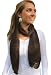 Handmade Pure Alpaca Natural Fiber Scarf - Crocheted Collection in Chocolate Delight - 100% Crocheted By Hand (Small Size/teens/women)