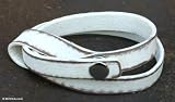 Distressed leather wrap bracelet, 