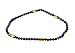 Anklet - A82 - Stretch - Swarovski (tm) Crystal and Fire Polished Glass Beads ~ Jet Black