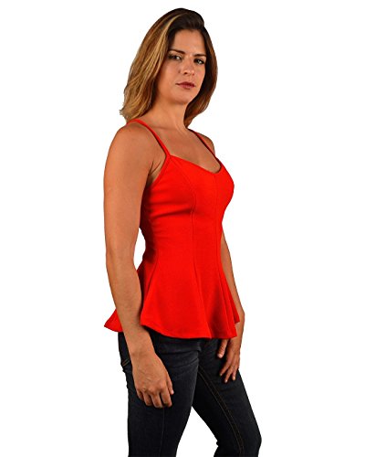 Strapped Peplum Hem Top