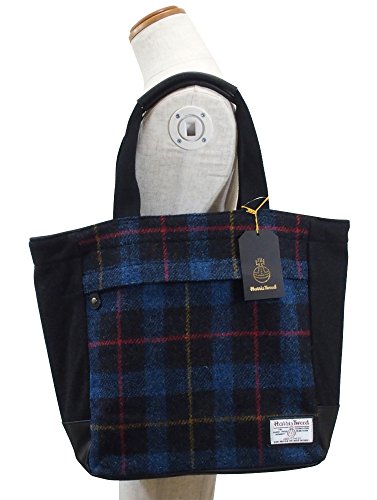 ハリスツイード トートバッグ トート ブルー IZW304