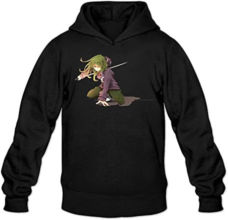 ZhengLu Men's Kagerou Project Tsubomi Kido Hoodied Sweatshirt Size XL Black