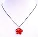 Sparkling Red Butterfly Pendant Black Beaded Choker Necklace Butterfly Pendant (BRAND NEW)