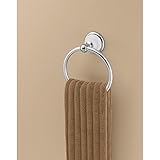 Franklin Brass  126882 Bellini Towel Ring, Polished Chrome & White