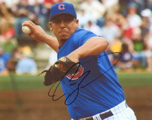 Carlos Zambrano Signed Chicago Cubs 8X10 Photo