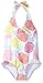 Gymboree Girls' Big White Halter Swimsuit with Pineapple Print