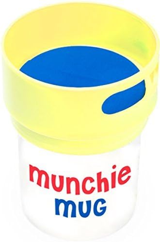Munchie Mug Snack Cup 16 OZ Yellow by Witty Works Inc.