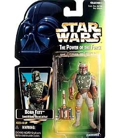 Star Wars Power of the Force Boba Fett Green Card Action Figure with Sawed-off Blaster Rifle and Jet Pack