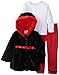 Peanut Buttons Baby Girls' 3 Piece Black Red Jacket Set