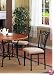 Set of 2 Black Metal Dining Chairs