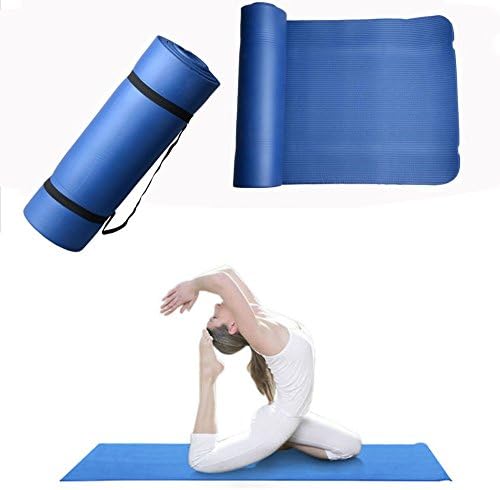 15mm Thick Yoga Mat Pad Non-Slip Exercise Fitness Pilates Workout 72" x 24"