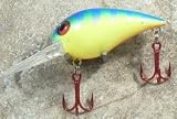 JLVLures Shallow Crankbait Blue Bream : Diver Lures JLV Freshwater Smallmouth Steelhead Pike Salmon Trout Perch Whiper Mid Depth Walleye Casting Bass Hook Treble Red Boat Dock Brook Bay Fatty Stump River Trolling Weed Surface Topwater Shad