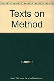 Texts on method [of] Karl Marx