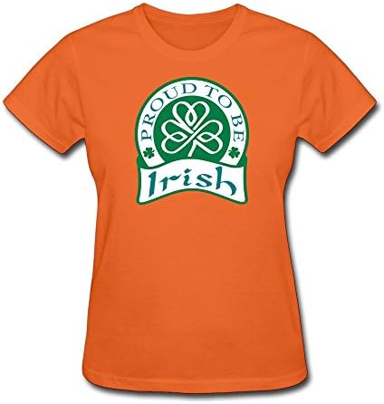 Women's T Shirt - Geek Proud Be Irish T-shirt Orange Size XXL