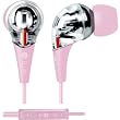 iLuv iEP505PNK Premium Earphones with Volume Control - Pink