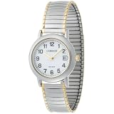 Carriage by Timex Women's C3C363 Two-Tone Round  Case White Dial Two-Tone Expansion Band Watch
