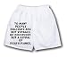 White Boxer Short with To many people holidays are not voyages of discovery, but a ri...