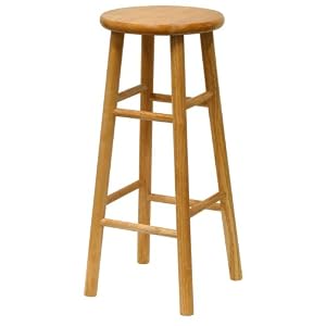Winsome Wood 30-Inch Beveled Seat Barstool with Natural Finish, Set of 2 by Winsome Wood