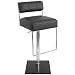LumiSource Gentry Bar Stool, Black