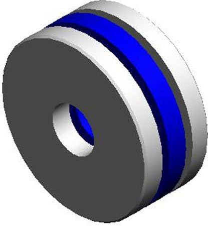 1/8 Nom I.D., 7/16 Nom. O.D., .0938 Ball, .190 to .196 Thk., Nylon Ball Retainer Thrust Bearings, Steel (1 Each)