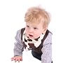 Skibz Dribble Bib - Brown Cow Print by Skibz