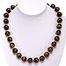 EXP Handmade Tiger Eye & Silver Necklace