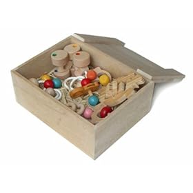 【クリックでお店のこの商品のページへ】Amazon.co.jp ｜ ●赤ちゃんのおもちゃ箱セット(Cタイプ)木のおもちゃ おしゃぶり 歯がため 3ヶ月 4ヶ月 5ヶ月 6ヶ月 1歳 2歳 ～出産祝いにお薦め♪ ｜ おもちゃ 通販