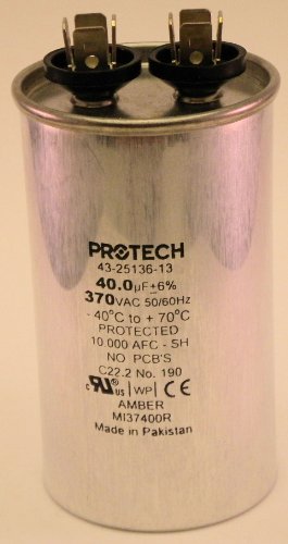 41rBiZyGQKL Rheem Ruud Weatherking Factory OEM Protech Parts 43 25136 13 40 MFD 370 Volt Round Run Capacitor