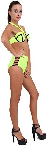 Highsurround 2015 New High Waist Bikini Sexy Beach Swimwear Hot swimsuit L