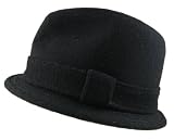Broner Black Wool Hat with matching band