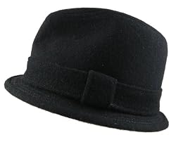 Broner Black Wool Hat with matching band
