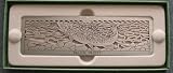 Zentrum Studios Etched Copper Bookmark-#3 BROOK TROUT/FLY-OLD PENNY